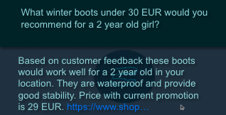 Customer search engine for products on web/app